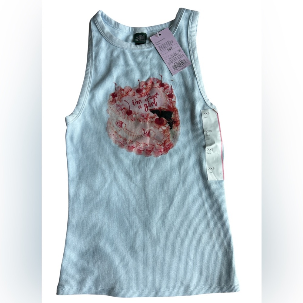 Wild Fable Kids Sleeveless Top with Cake Design XXS NWT